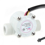 Water flow sensor (Sea) YF-S201 Flowmeter G1/2 1-30L/min White / 유량 체크 센서 모듈