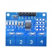 아두이노 터치 센서 4채널 모듈 / TTP224 4-Channel Digital Capacitive Touch Sensor Module For Arduino
