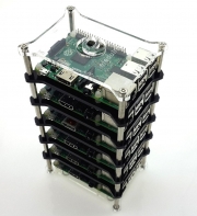 6-Layer Raspberry Pi 3 Model B Transparent Acrylic Case