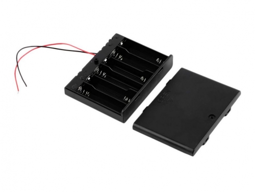 배터리 홀더 6 x AA 스위치 박스 / 9 Volt Battery Clip Slot Storage Holder Box Case