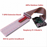 라즈베리파이(Pi3/Pi2/B+) GPIO T자 확장모듈 ,케이블,브레드보드830